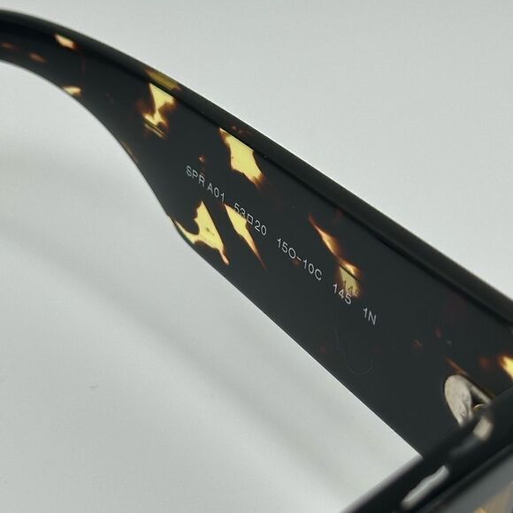 PRADA SUNGLASSES PRA01S 15O10C Havana Black Transparent/Yellow Unisex NEW - Picture 6 of 14